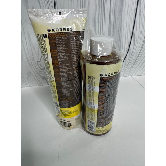 KORRES VANILLA GUAVA Set 2 Body Butter Shower Gel SEALED NEW - Picture 4 of 4
